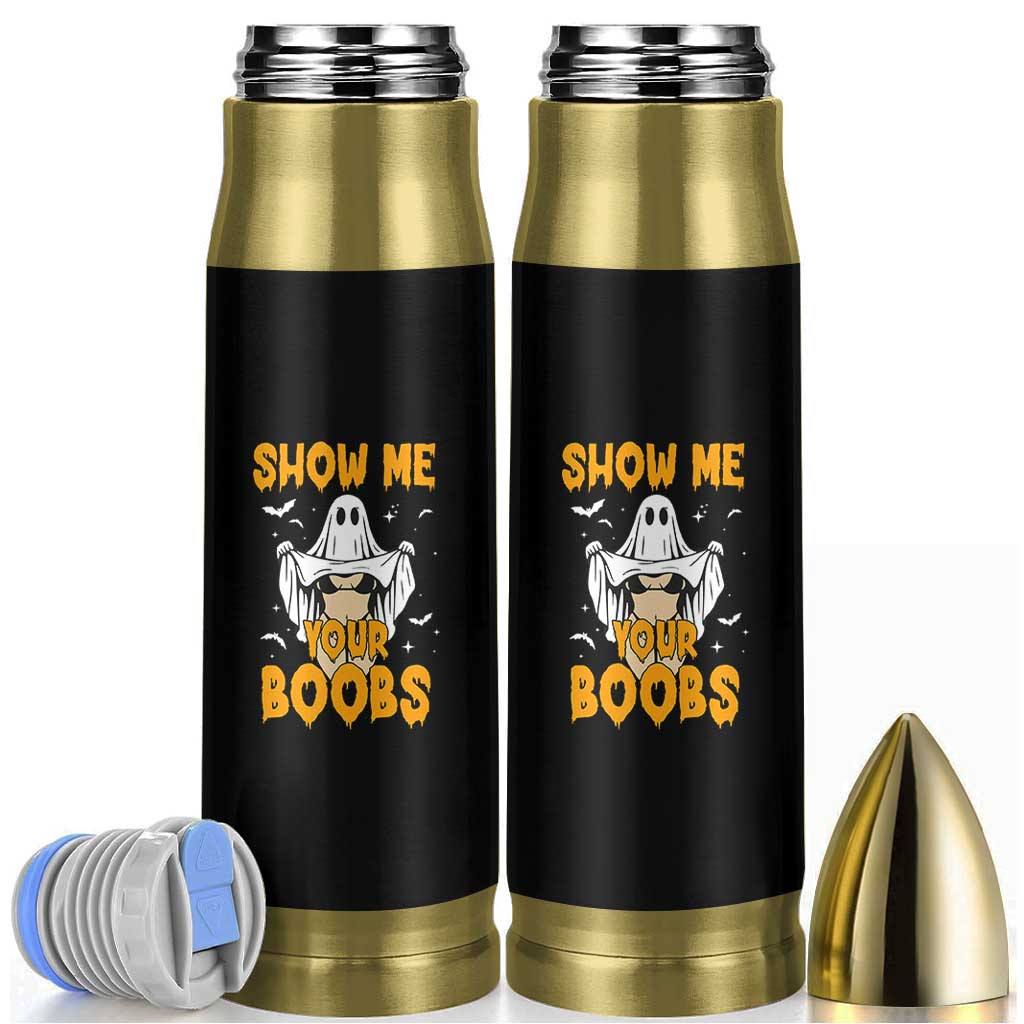 Funny Halloween Show Me Your Boobs Bullet Tumbler Halloween Adult Humor Spooky Ghost - Wonder Print Shop