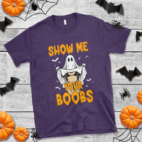 Funny Halloween Show Me Your Boobs T Shirt Halloween Adult Humor Spooky Ghost - Wonder Print Shop