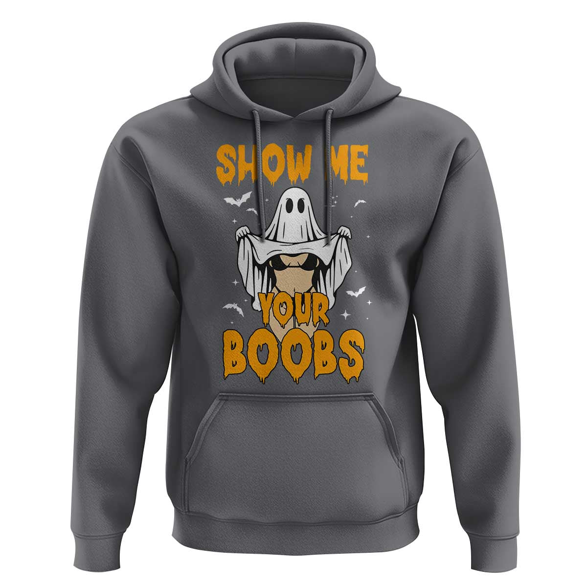Funny Halloween Show Me Your Boobs Hoodie Halloween Adult Humor Spooky Ghost - Wonder Print Shop