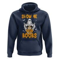 Funny Halloween Show Me Your Boobs Hoodie Halloween Adult Humor Spooky Ghost - Wonder Print Shop