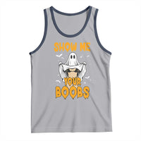 Funny Halloween Show Me Your Boobs Tank Top Halloween Adult Humor Spooky Ghost - Wonder Print Shop