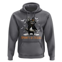 Funny Spooky And Feral Raccon Halloween Hoodie Racoon Lover - Wonder Print Shop