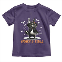Funny Spooky And Feral Raccon Halloween Toddler T Shirt Racoon Lover - Wonder Print Shop