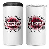 Funny Halloween Bat Shit Crazy 4 in 1 Can Cooler Tumbler Horror Spider Web - Wonder Print Shop