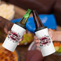 Funny Halloween Bat Shit Crazy 4 in 1 Can Cooler Tumbler Horror Spider Web - Wonder Print Shop