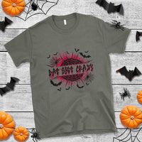 Funny Halloween Bat Shit Crazy T Shirt Horror Spider Web - Wonder Print Shop