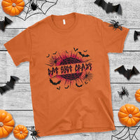 Funny Halloween Bat Shit Crazy T Shirt Horror Spider Web - Wonder Print Shop