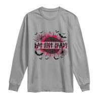 Funny Halloween Bat Shit Crazy Long Sleeve Shirt Horror Spider Web - Wonder Print Shop