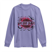 Funny Halloween Bat Shit Crazy Long Sleeve Shirt Horror Spider Web - Wonder Print Shop