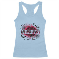 Funny Halloween Bat Shit Crazy Racerback Tank Top Horror Spider Web - Wonder Print Shop