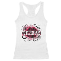 Funny Halloween Bat Shit Crazy Racerback Tank Top Horror Spider Web - Wonder Print Shop