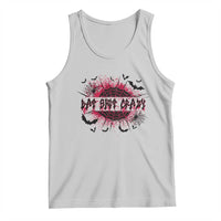 Funny Halloween Bat Shit Crazy Tank Top Horror Spider Web - Wonder Print Shop