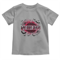 Funny Halloween Bat Shit Crazy Toddler T Shirt Horror Spider Web - Wonder Print Shop