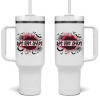 Funny Halloween Bat Shit Crazy Tumbler With Handle Horror Spider Web - Wonder Print Shop
