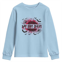 Funny Halloween Bat Shit Crazy Youth Sweatshirt Horror Spider Web - Wonder Print Shop