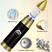 Funny Scary Face Ghost Hand Heart Sign Halloween Bullet Tumbler - Wonder Print Shop