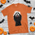 Funny Scary Face Ghost Hand Heart Sign Halloween T Shirt - Wonder Print Shop