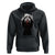 Funny Scary Face Ghost Hand Heart Sign Halloween Hoodie - Wonder Print Shop