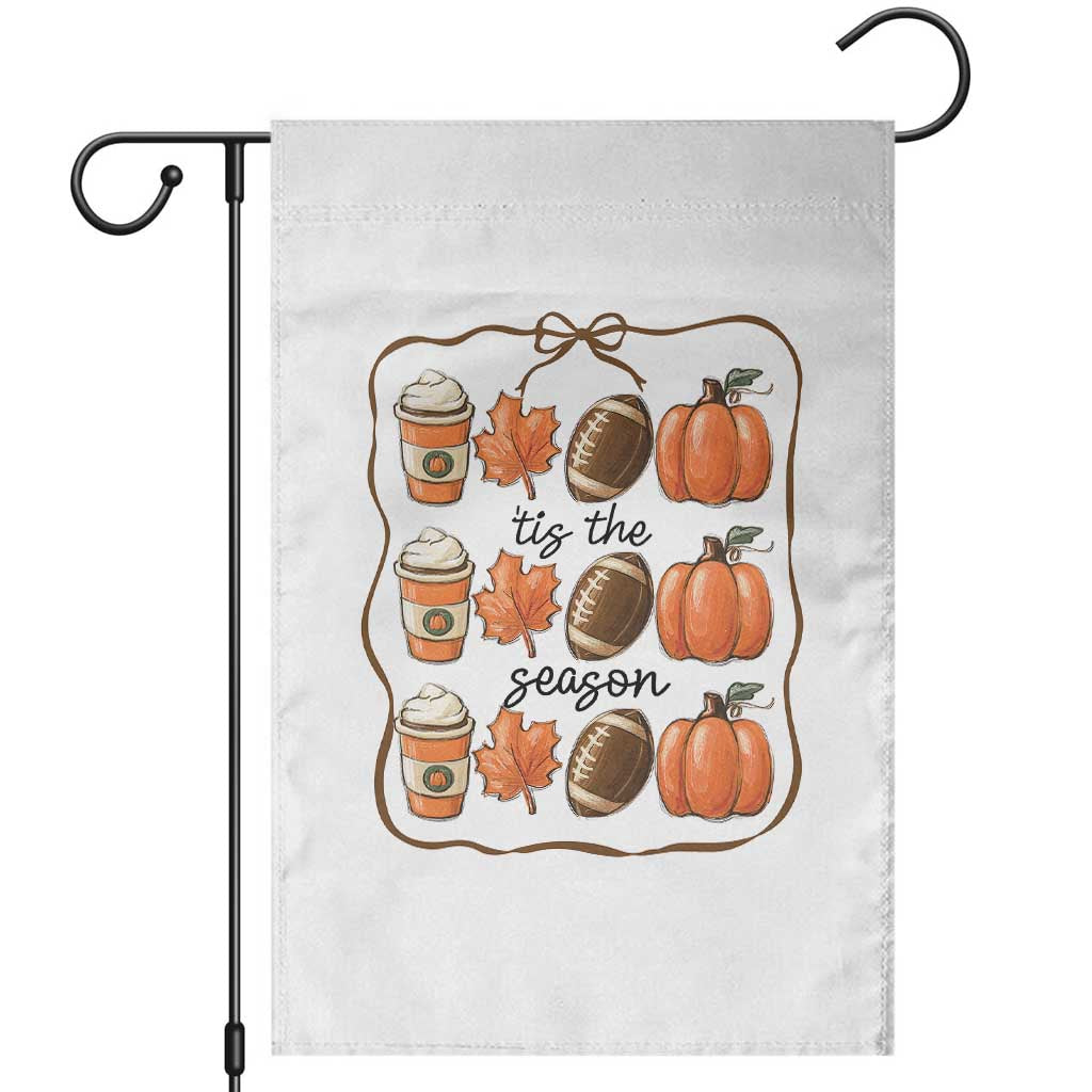 Tis The Season Fall Thanksgiving Garden Flag American Football Pumpkin - Wonder Print Shop