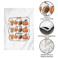 Tis The Season Fall Thanksgiving Garden Flag American Football Pumpkin - Wonder Print Shop