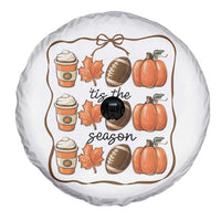 Tis The Season Fall Thanksgiving Spare Tire Cover American Football Pumpkin - Wonder Print Shop