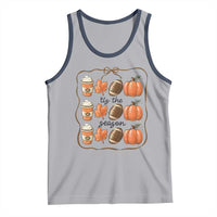Tis The Season Fall Thanksgiving Tank Top American Football Pumpkin - Wonder Print Shop