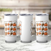 Tis The Season Fall Thanksgiving Tumbler Cup American Football Pumpkin - Wonder Print Shop