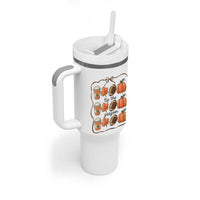 Tis The Season Fall Thanksgiving Tumbler With Handle American Football Pumpkin - Wonder Print Shop