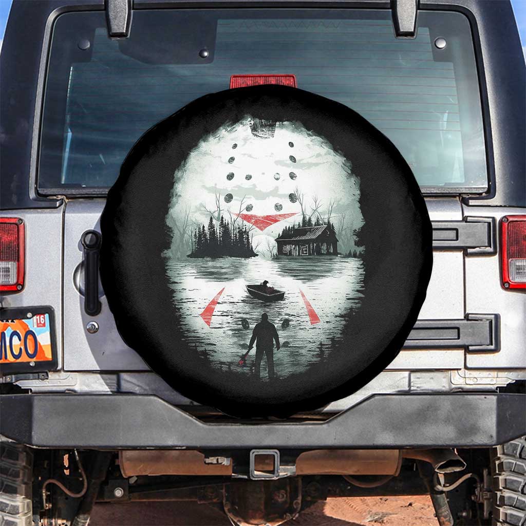 Halloween Jason Hockey Mask Friday 13th Slasher Spare Tire Cover - Wonder Print Shop