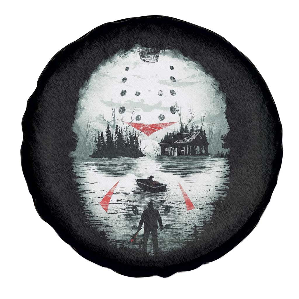 Halloween Jason Hockey Mask Friday 13th Slasher Spare Tire Cover - Wonder Print Shop