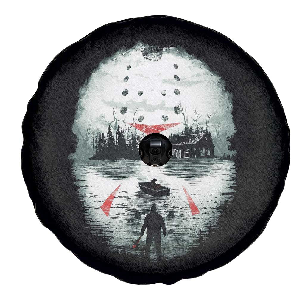 Halloween Jason Hockey Mask Friday 13th Slasher Spare Tire Cover - Wonder Print Shop