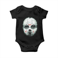 Halloween Jason Hockey Mask Friday 13th Slasher Baby Onesie - Wonder Print Shop