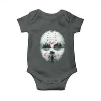Halloween Jason Hockey Mask Friday 13th Slasher Baby Onesie - Wonder Print Shop