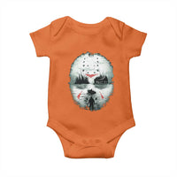 Halloween Jason Hockey Mask Friday 13th Slasher Baby Onesie - Wonder Print Shop