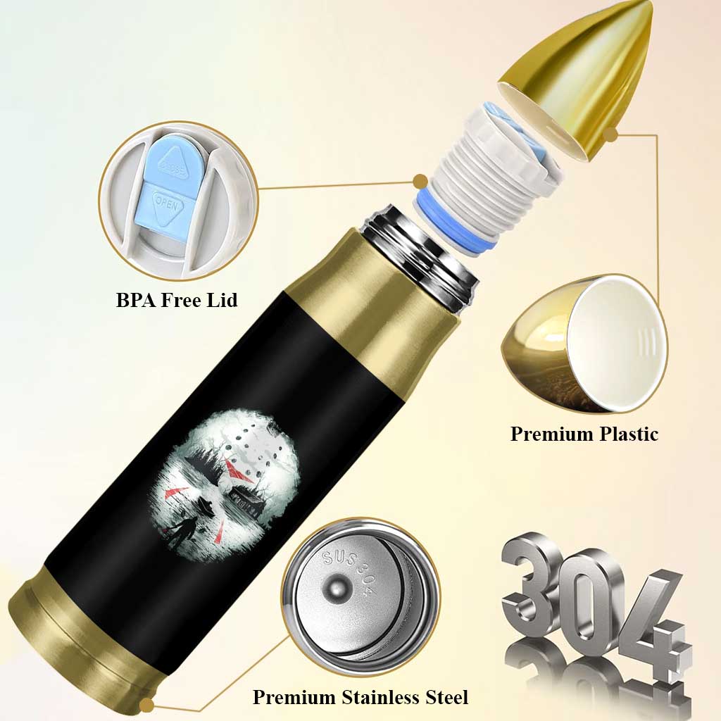 Halloween Jason Hockey Mask Friday 13th Slasher Bullet Tumbler - Wonder Print Shop