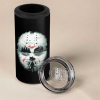 Halloween Jason Hockey Mask Friday 13th Slasher 4 in 1 Can Cooler Tumbler - Wonder Print Shop