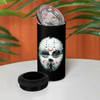 Halloween Jason Hockey Mask Friday 13th Slasher 4 in 1 Can Cooler Tumbler - Wonder Print Shop