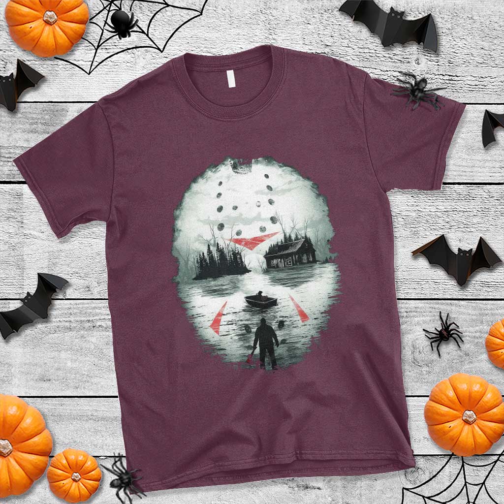Halloween Jason Hockey Mask Friday 13th Slasher T Shirt - Wonder Print Shop