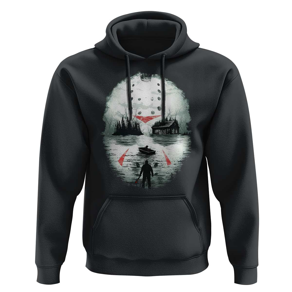 Halloween Jason Hockey Mask Friday 13th Slasher Hoodie - Wonder Print Shop