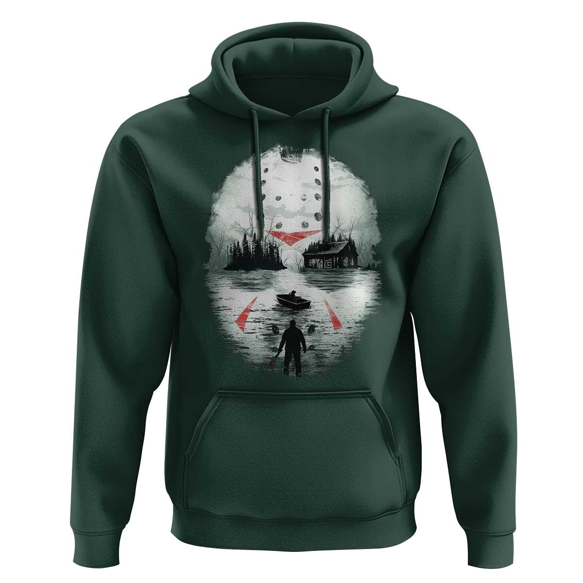 Halloween Jason Hockey Mask Friday 13th Slasher Hoodie - Wonder Print Shop