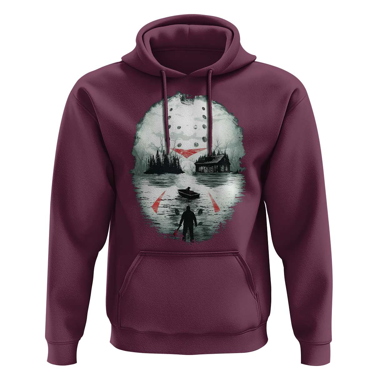 Halloween Jason Hockey Mask Friday 13th Slasher Hoodie - Wonder Print Shop