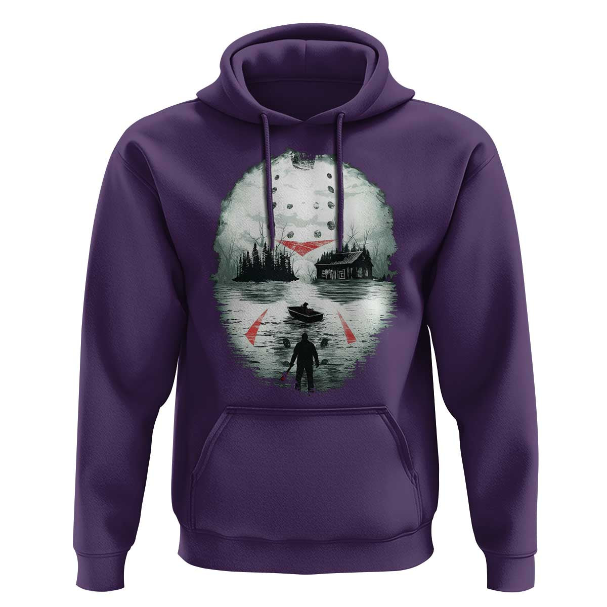 Halloween Jason Hockey Mask Friday 13th Slasher Hoodie - Wonder Print Shop
