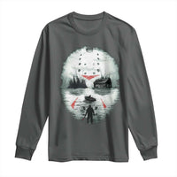 Halloween Jason Hockey Mask Friday 13th Slasher Long Sleeve Shirt - Wonder Print Shop
