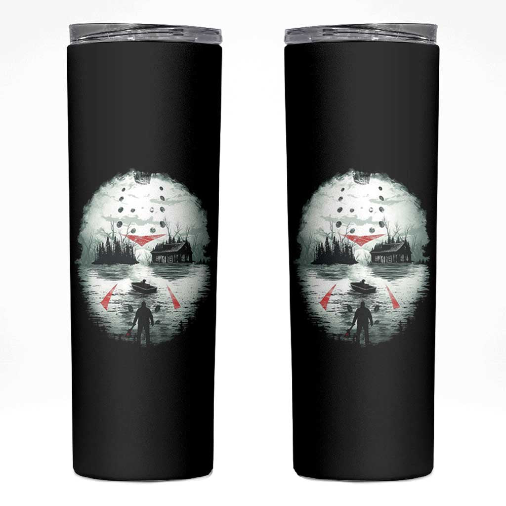 Halloween Jason Hockey Mask Friday 13th Slasher Skinny Tumbler - Wonder Print Shop