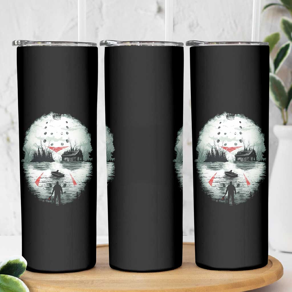 Halloween Jason Hockey Mask Friday 13th Slasher Skinny Tumbler - Wonder Print Shop