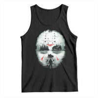 Halloween Jason Hockey Mask Friday 13th Slasher Tank Top - Wonder Print Shop
