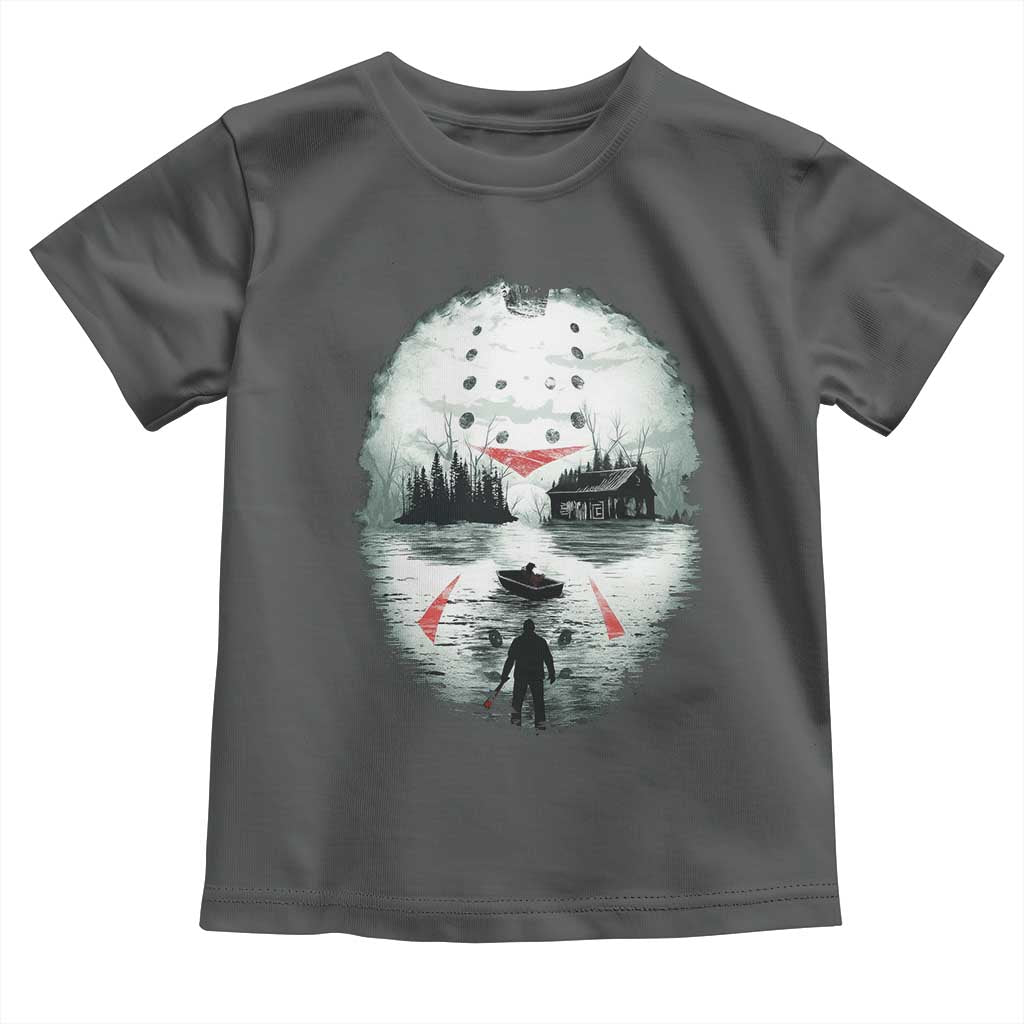 Halloween Jason Hockey Mask Friday 13th Slasher Toddler T Shirt - Wonder Print Shop