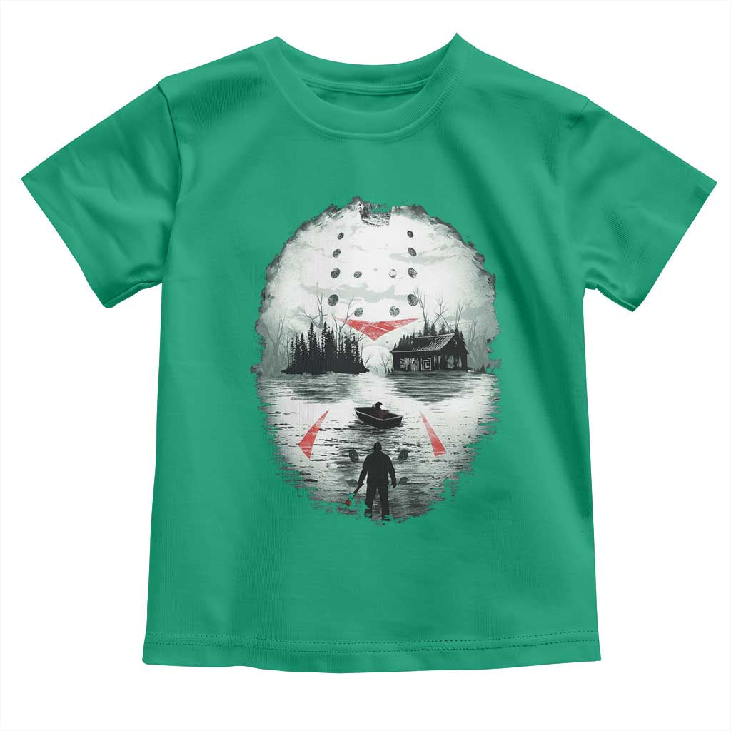 Halloween Jason Hockey Mask Friday 13th Slasher Toddler T Shirt - Wonder Print Shop
