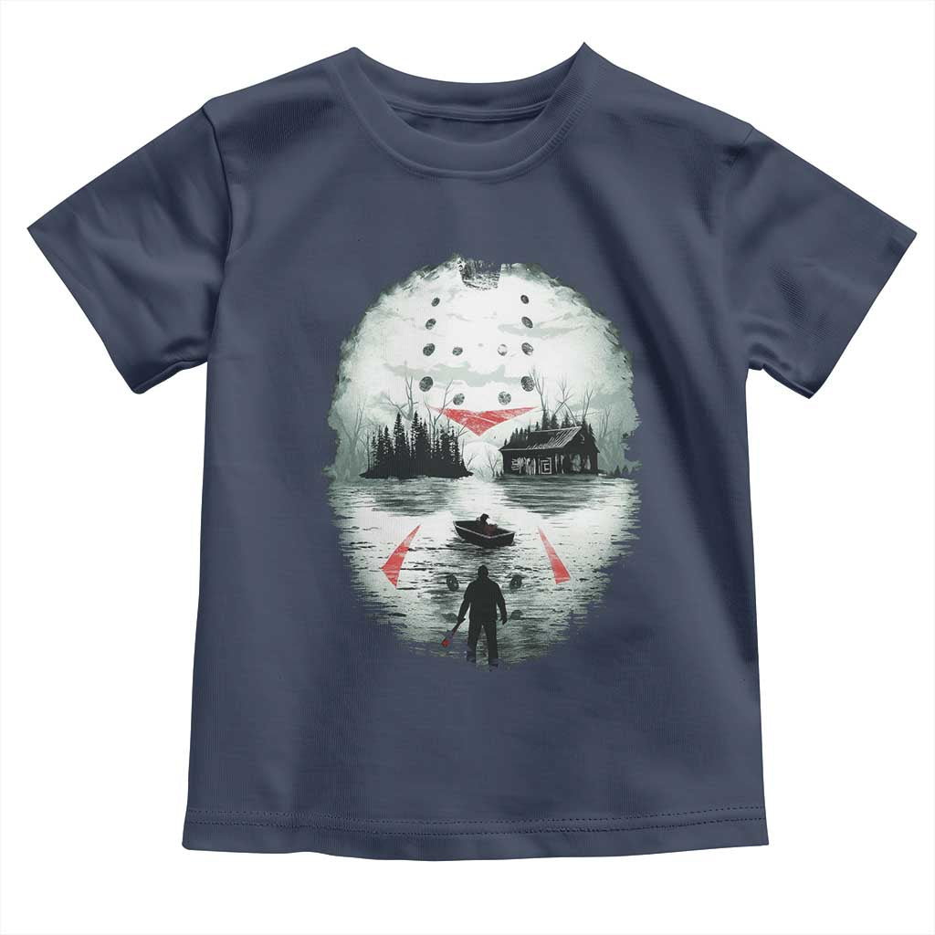 Halloween Jason Hockey Mask Friday 13th Slasher Toddler T Shirt - Wonder Print Shop