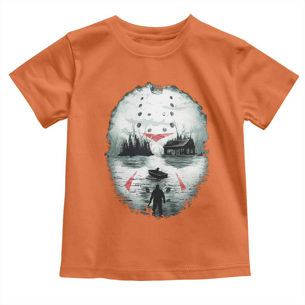 Halloween Jason Hockey Mask Friday 13th Slasher Toddler T Shirt - Wonder Print Shop